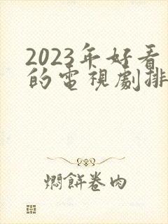 2023年好看的电视剧排行榜前十名