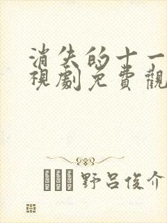 消失的十一层电视剧免费观看全集