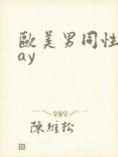 欧美男同性恋gay封面