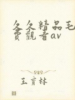 久久精品毛片免费观看av