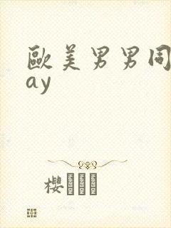 欧美男男同性gay