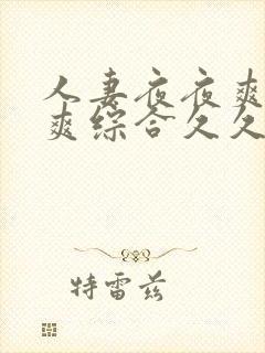 人妻夜夜爽天天爽综合久久