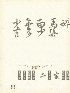 少年白马醉春风有多少集封面