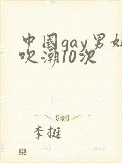 中国gay男奴吹潮10次
