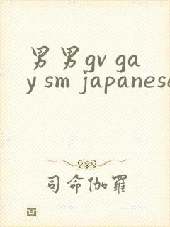 男男gv gay sm japanese网站封面
