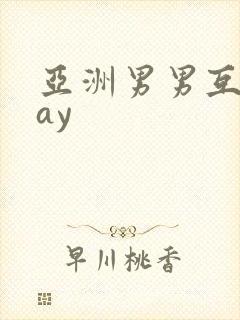 亚洲男男互操gay封面