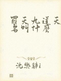 罗天九道天书书名叫什么