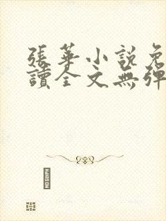 张华小说免费阅读全文无弹窗封面