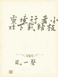 灵境行者小说txt下载精校