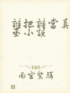 谁把谁当真水千丞小说封面