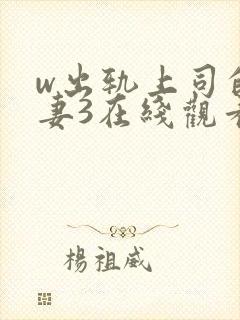 w出轨上司的人妻3在线观看封面