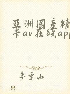 亚洲国产精品不卡av在线app