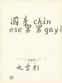 国产 chinese男男gay网站