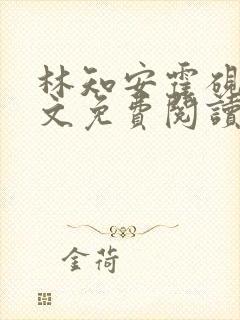 林知安霍砚舟全文免费阅读最新章节