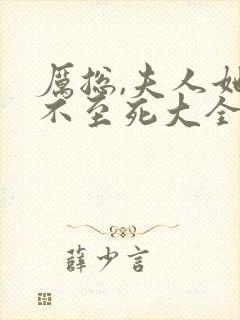 厉总,夫人她罪不至死大全封面