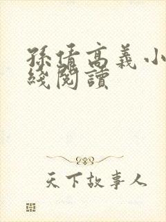 孙倩高义小说在线阅读