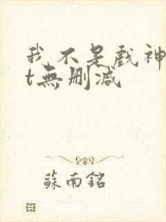 我不是戏神txt无删减