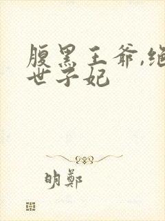 腹黑王爷,绝宠世子妃