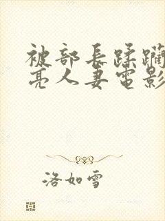 被部长蹂躏的漂亮人妻电影