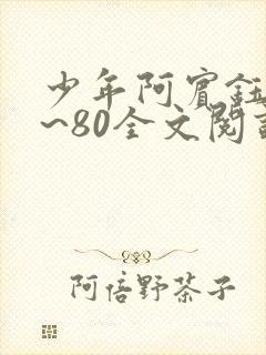 少年阿宾钰慧1~80全文阅读目录封面