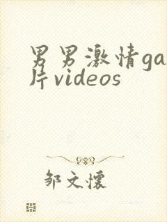 男男激情gay片videos封面