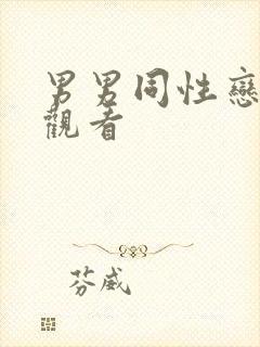 男男同性恋视频观看