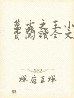 万古之王小说免费阅读全文无窗口