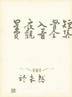 星夜入骨短剧免费观看全集完整版