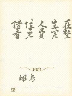 错位人生在线观看免费完整版电视剧