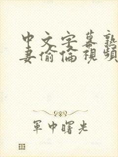 中文字幕熟女人妻偷伦视频封面