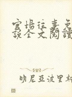 官场往事免费小说全文阅读封面