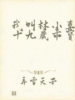 我叫林小喜今年十九岁乖宝