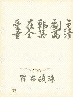 爱在韩剧免费观看全集高清韩剧