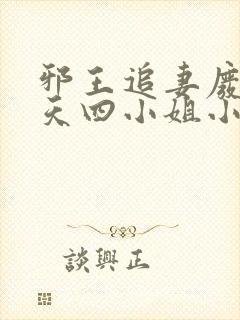 邪王追妻废材逆天四小姐小说下载封面