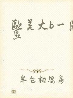 欧美大b一区二区