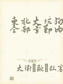 东北大坑狗儿娘全部章节内容小说