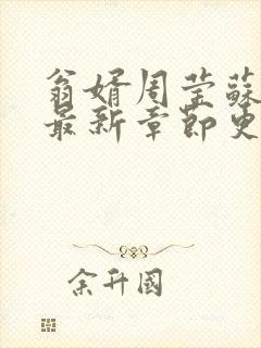 翁婿周莹苏婉的最新章节更新小说封面