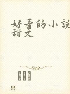 好看的小说推荐甜文