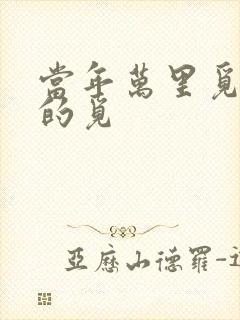 当年万里觅封侯的觅