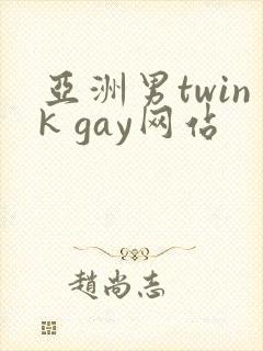 亚洲男twink gay网站