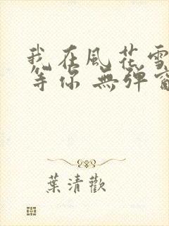 我在风花雪月里等你 无弹窗