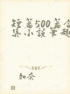 短篇500篇合集小说笔趣阁