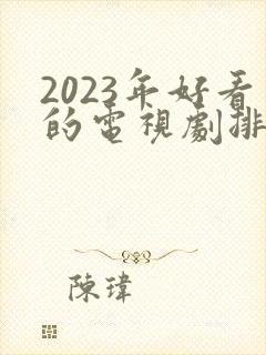 2023年好看的电视剧排行榜前十名