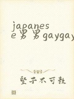 japanese男男gaygay网站