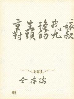 重生后我嫁给死对头的九叔封面