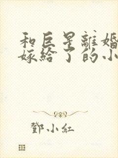 和巨星离婚后我嫁给了的小说