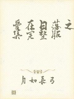 爱在日落之前全集完整版