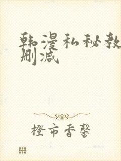 韩漫私秘教学无删减封面