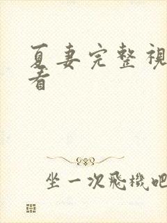 夏妻完整视频观看