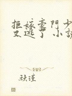 拒嫁豪门少奶奶又逃了 小说免费阅读封面